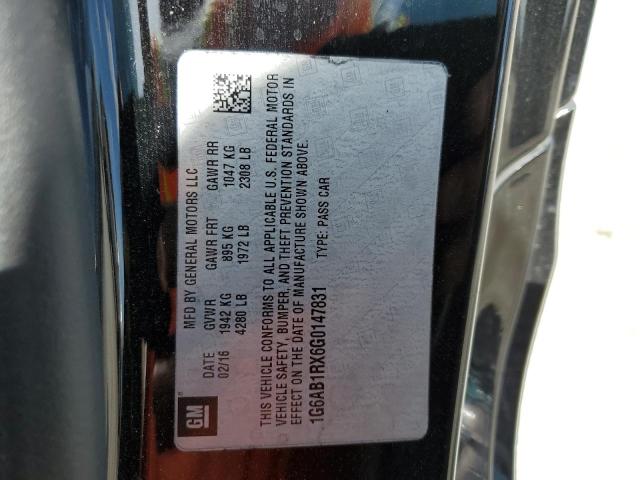 1G6AB1RX6G0147831 Cadillac ATS LUXURY