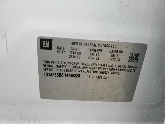 1G1JF5SB6H4148326 Chevrolet Sonic Premier