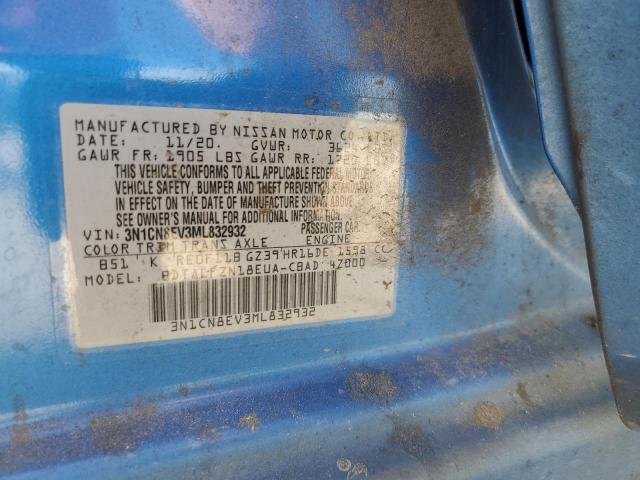 3N1CN8EV3ML832932 Nissan VERSA SV