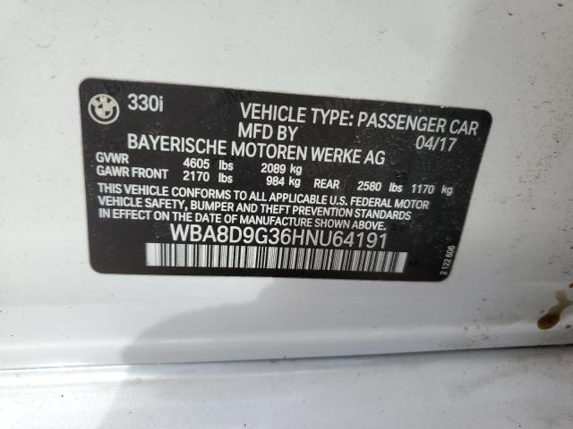 WBA8D9G36HNU64191 BMW 330 XI