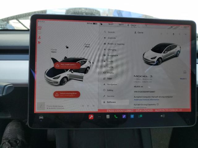 5YJ3E1EBXNF129967 Tesla MODEL 3