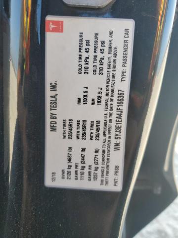 5YJ3E1EA4JF166367 Tesla MODEL 3