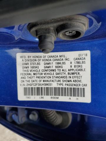 2HGFC2F5XJH584051 Honda Civic Lx