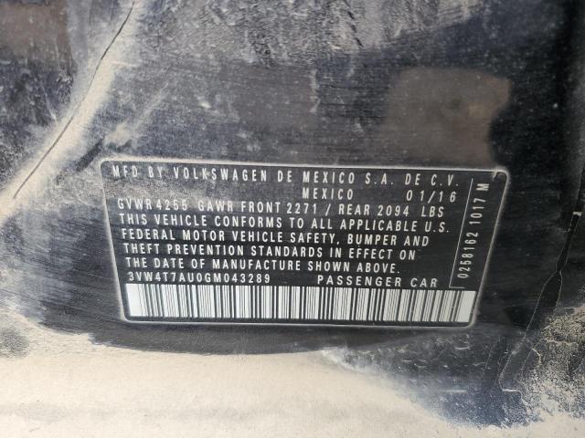 3VW4T7AU0GM043289 Volkswagen GTI S/SE