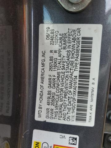 1HGCV3F1XKA016754 Honda ACCORD HYBRID