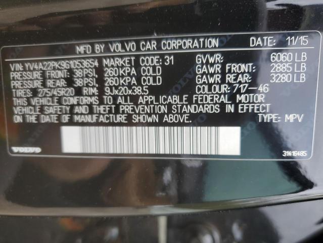 YV4A22PK9G1053654 Volvo XC90 T6