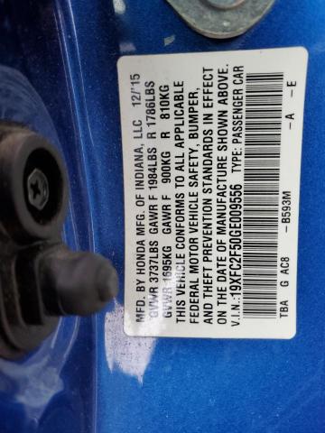 19XFC2F50GE009556 Honda Civic Lx