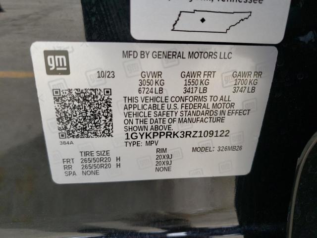1GYKPPRK3RZ109122 Cadillac Lyriq Luxury
