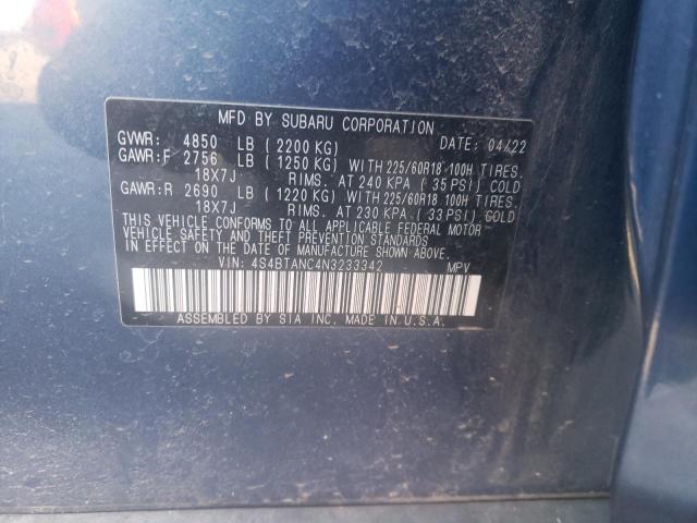 4S4BTANC4N3233342 Subaru Outback Limited