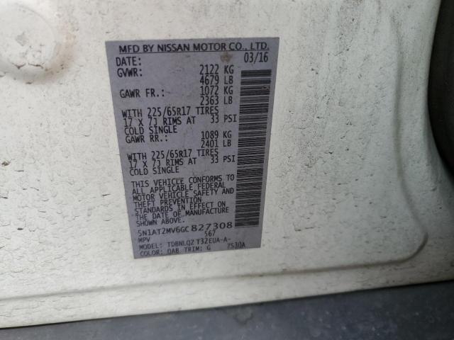 5N1AT2MV6GC827308 Nissan ROGUE S