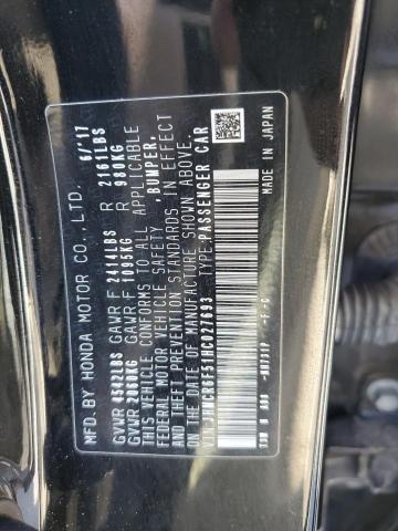 JHMCR6F51HC027693 Honda Accord Hybrid Exl