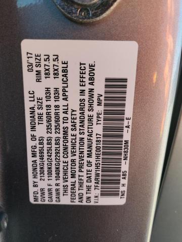 7FARW1H51HE001817 Honda CR-V EX