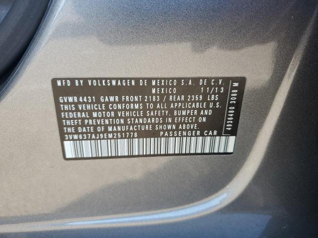 3VW637AJ9EM251778 Volkswagen Jetta Hybrid