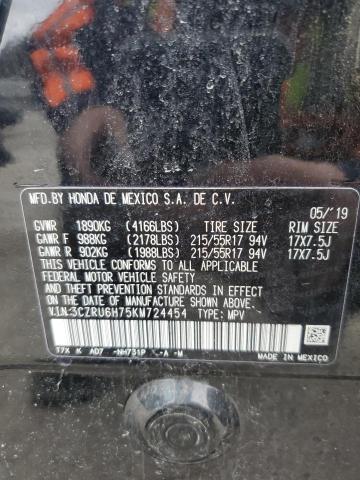 3CZRU6H75KM724454 Honda Hr-v Exl