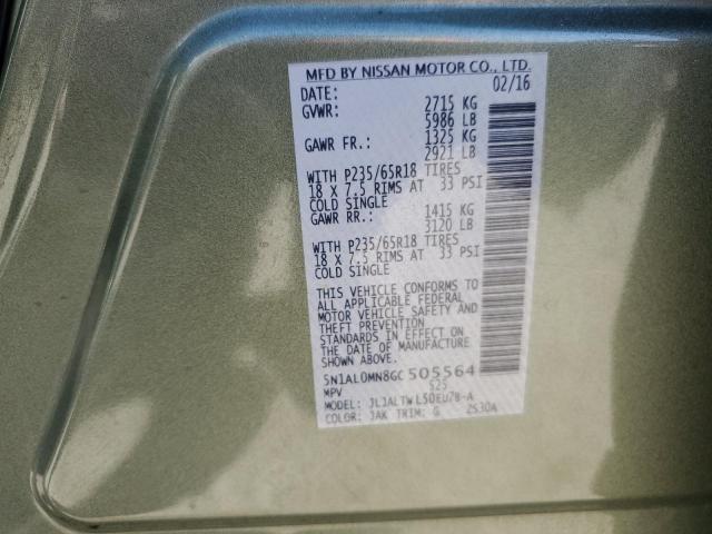 5N1AL0MN8GC505564 Infiniti QX60