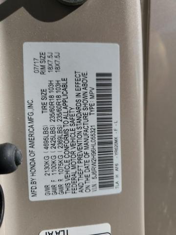 5J6RW2H96HL055321 Honda Cr-v Touring