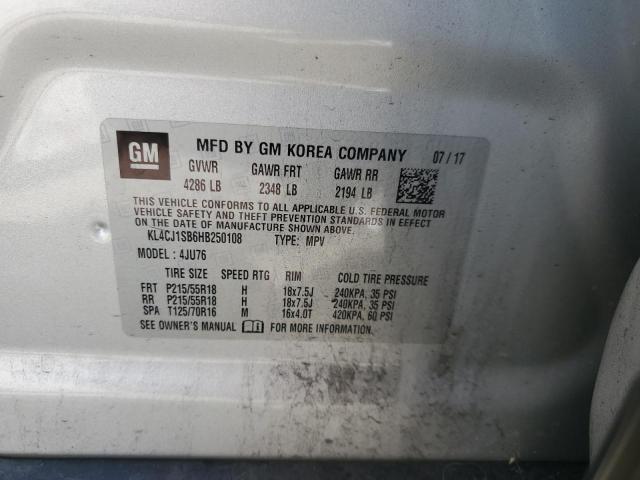 KL4CJ1SB6HB250108 Buick Encore Sport Touring