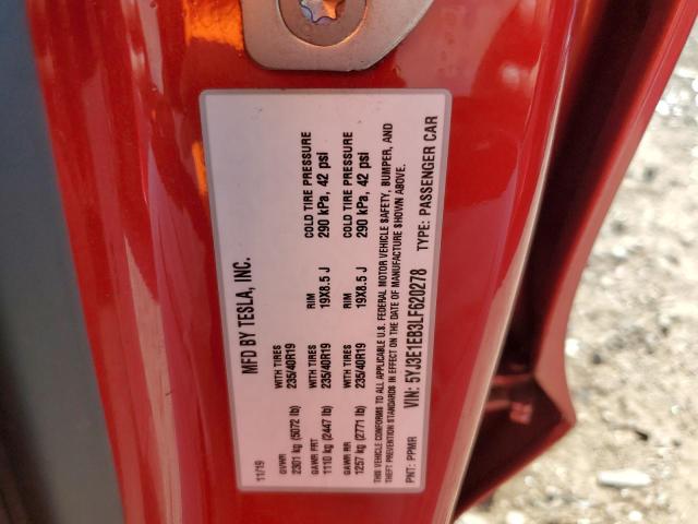 5YJ3E1EB3LF620278 Tesla MODEL 3