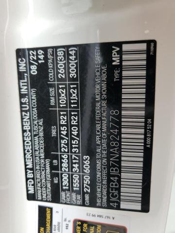 4JGFB4JB7NA824778 Mercedes-Benz GLE 350