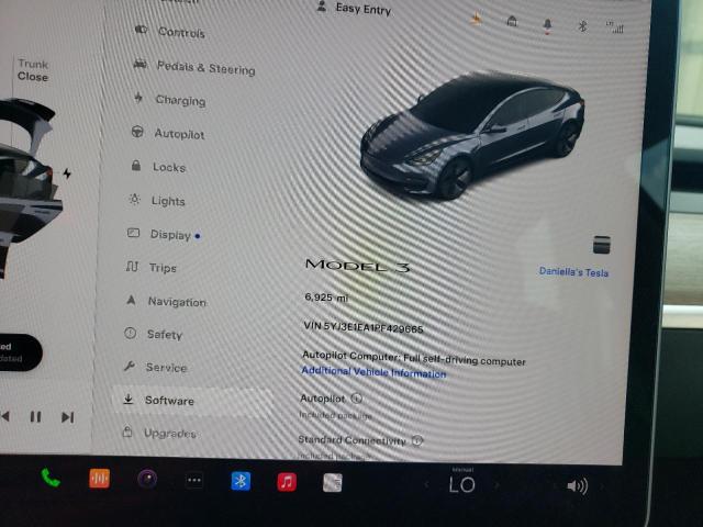5YJ3E1EA1PF429665 Tesla MODEL 3