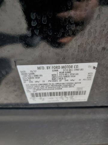 1FM5K7DH2HGE35688 Ford EXPLORER XLT