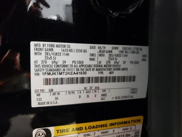 1FMJK1MT2KEA41630 Ford Expedition Max Platinum