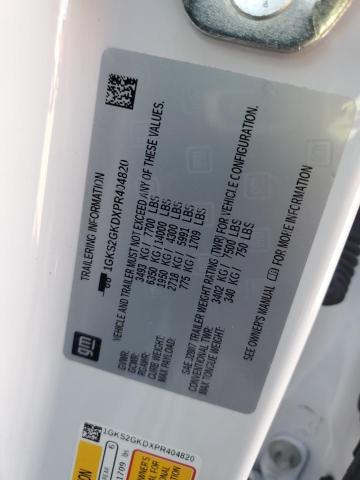 1GKS2GKDXPR404820 GMC Yukon Xl K1500 Slt