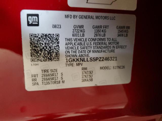 1GKKNLLS5PZ246321 GMC Acadia At4
