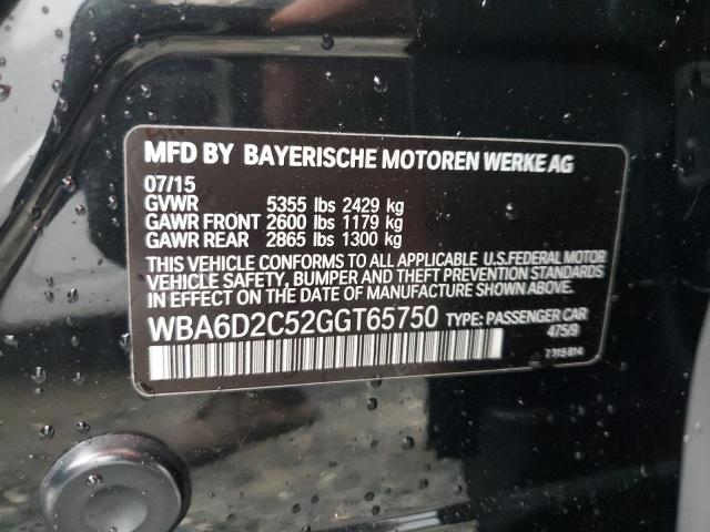 WBA6D2C52GGT65750 BMW 640 Xi Gran Coupe