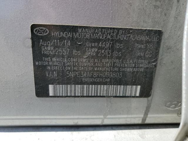 5NPE34AF8FH059803 Hyundai Sonata Sport