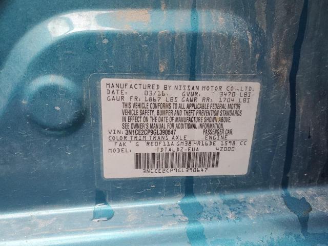 3N1CE2CP9GL390647 Nissan Versa Note S