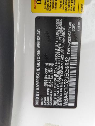 WBA4Z1C52JEC59842 BMW 430I