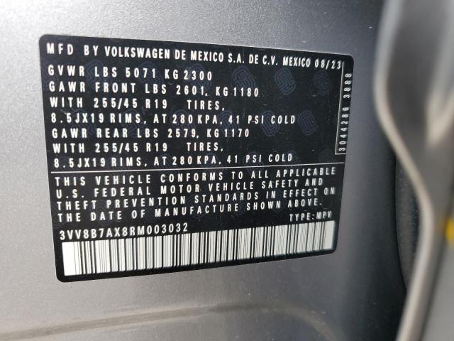 3VV8B7AX8RM003032 Volkswagen Tiguan Se R-line Black
