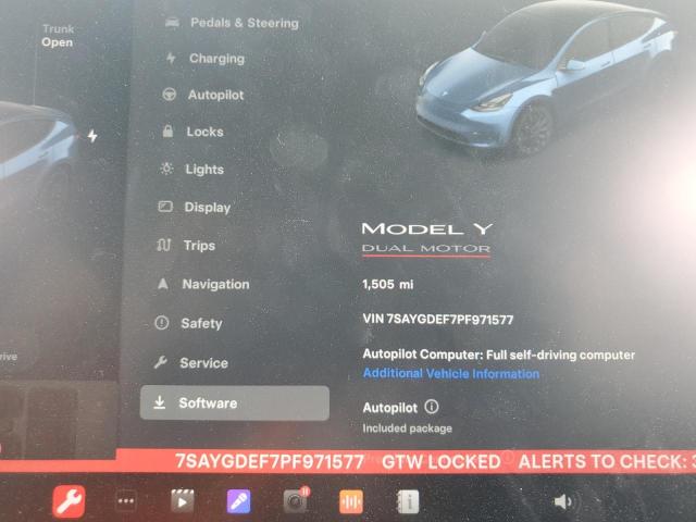 7SAYGDEF7PF971577 Tesla Model Y