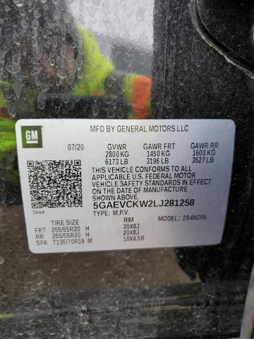 5GAEVCKW2LJ281258 Buick Enclave Avenir