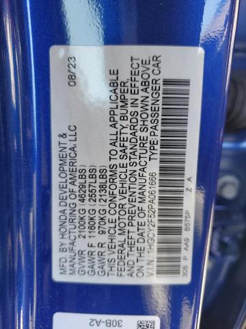 1HGCY2F52PA061666 Honda Accord Hybrid Sport