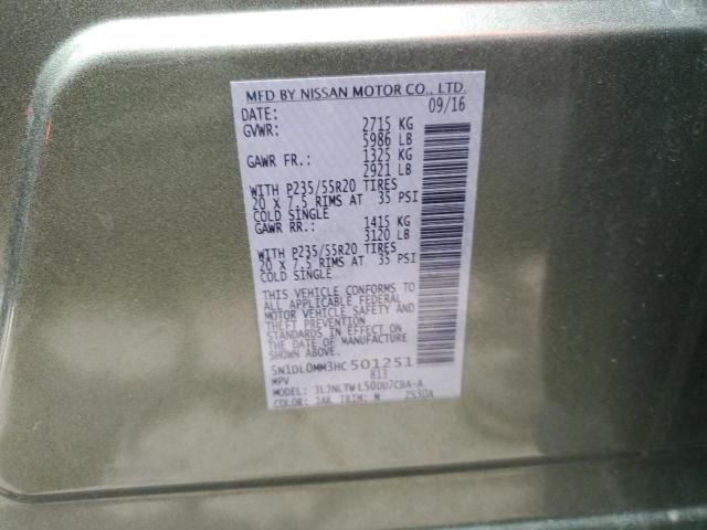 5N1DL0MM3HC501251 Infiniti QX60