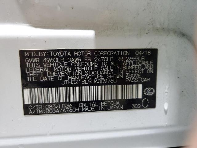JTHCZ1BL9JA009760 Lexus Gs 350 Base