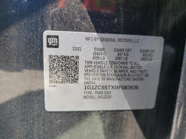 1G1ZC5STXMF083936 Chevrolet MALIBU LS