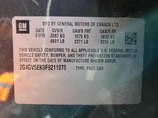 2G4GV5EK9F9211070 Buick Regal