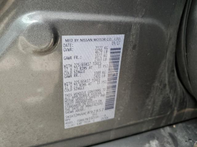 5N1AT2MVXHC892857 Nissan ROGUE SV