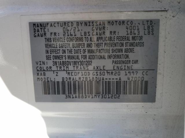 3N1AB8DV1MY301202 Nissan SENTRA SR