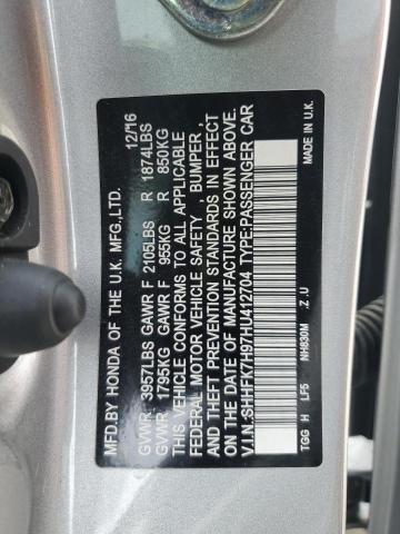 SHHFK7H97HU412704 Honda Civic Sport Touring