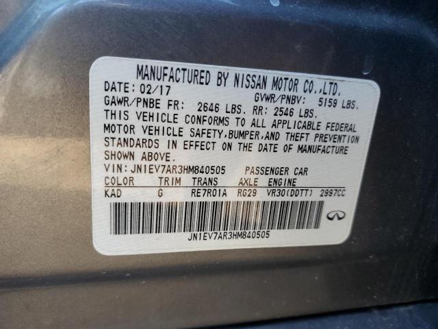 JN1EV7AR3HM840505 Infiniti Q50 Premium