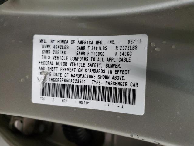 1HGCR3F85GA023331 Honda ACCORD EXL