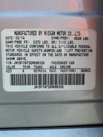 JN1BV7AP2EM688326 Infiniti Q50 BASE