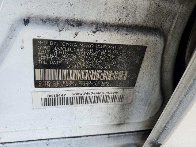 JTHBF1D28E5036763 Lexus IS 250