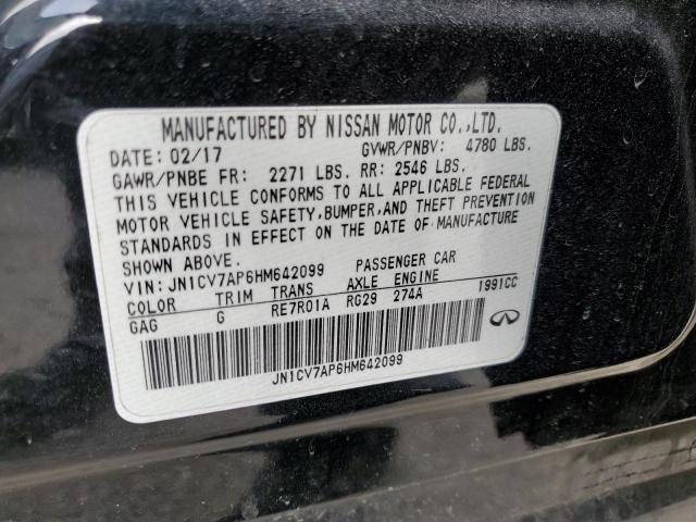 JN1CV7AP6HM642099 Infiniti Q50 BASE