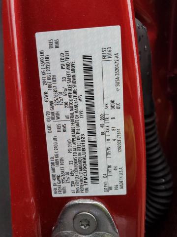 1FMCU9G69LUB31923 Ford ESCAPE SE