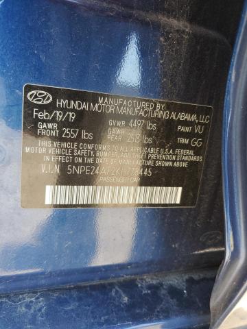 5NPE24AF2KH778445 Hyundai SONATA SE